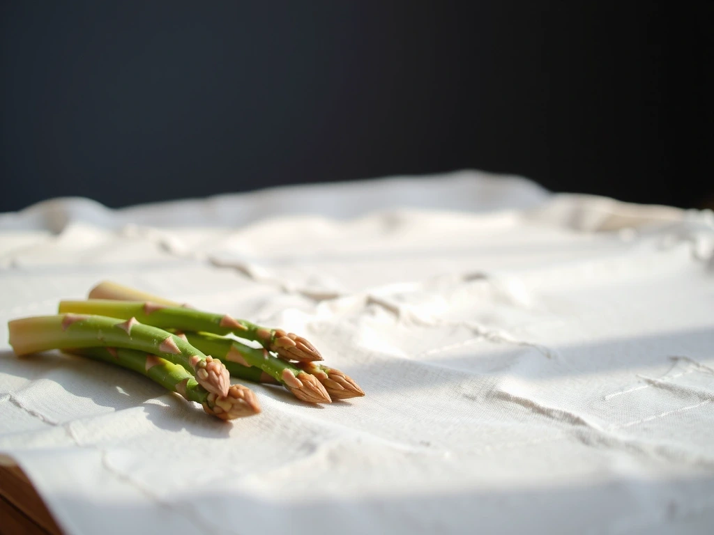 Pęczek świeżych szparagów