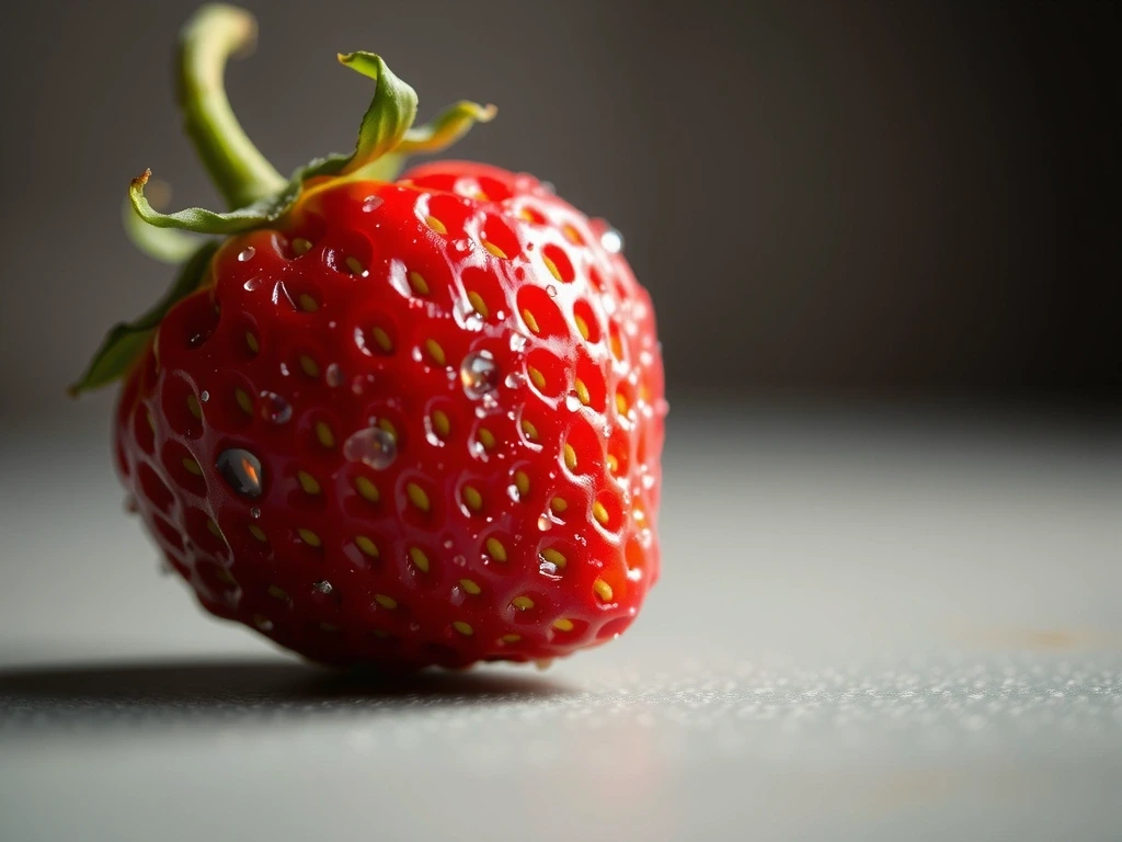 Truskawka z poranną rosą